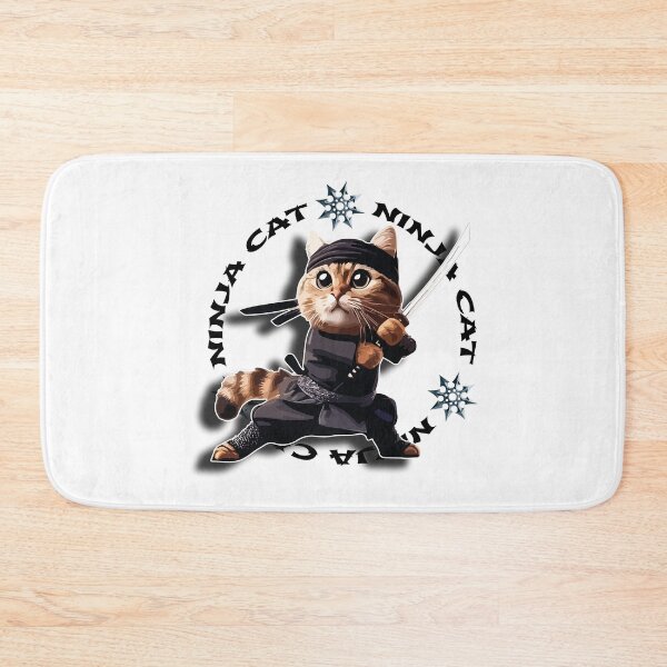 Item preview, Ninja Cat – Combat Pose in Circle Frame designed and sold by MarcVan.