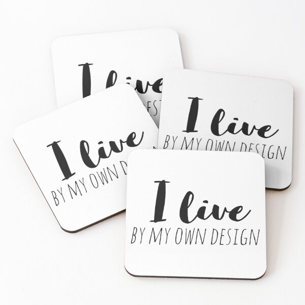 Item preview, I Live by My Own Design – Affirmation – Intentional Living Quote Design designed and sold by Camila  Ardila.