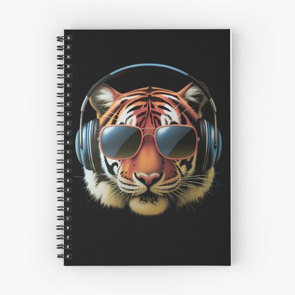 Item preview, Tiger with Headphones and Shades designed and sold by Linework Studio.