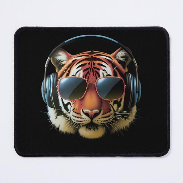 Item preview, Tiger with Headphones and Shades designed and sold by Linework Studio.
