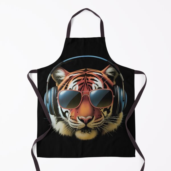 Item preview, Tiger with Headphones and Shades designed and sold by Linework Studio.