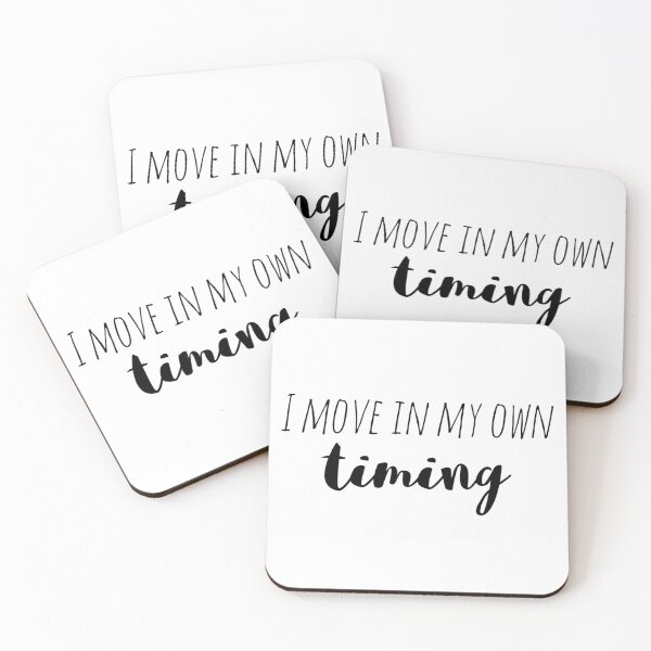 Item preview, I Move in My Own Timing – Affirmation – Trust the Journey Quote Design designed and sold by Camila  Ardila.