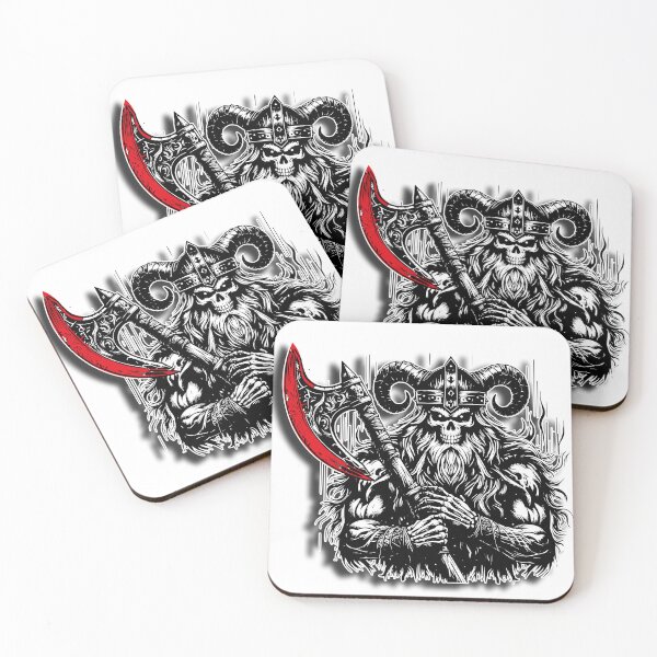 Item preview, Viking Zombie Warrior – Red Axe Sketch Style designed and sold by MarcVan.