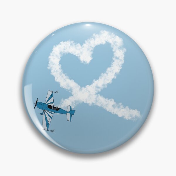 Item preview, Extra 300 Heart Loop Stunt Plane Aviation Design  designed and sold by skye-studio.