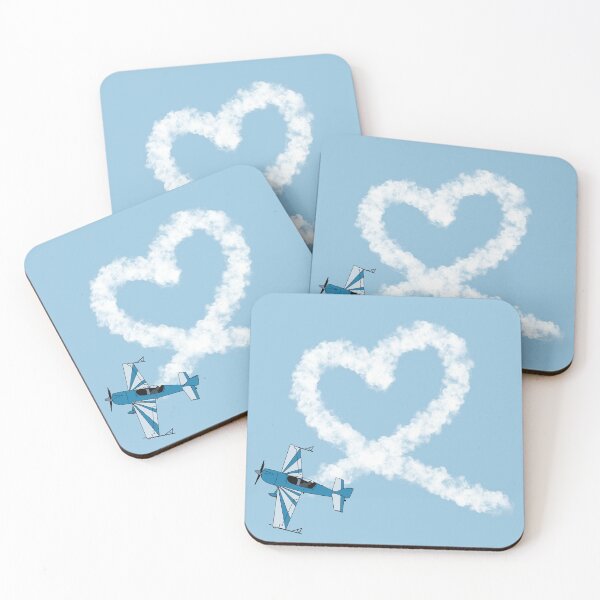 Item preview, Extra 300 Heart Loop Stunt Plane Aviation Design  designed and sold by skye-studio.