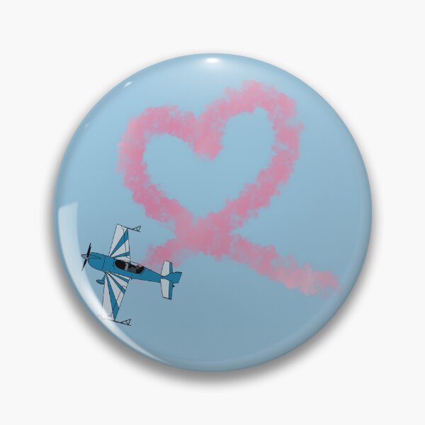 Item preview, Extra 300 Heart Loop Stunt Plane Aviation Design  designed and sold by skye-studio.