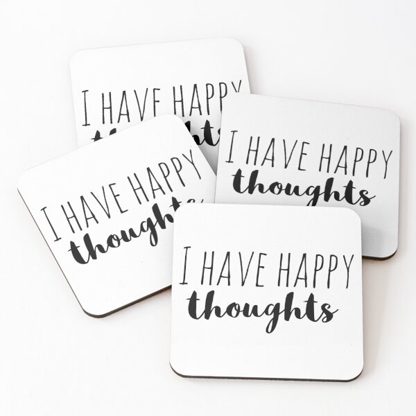 Item preview, I Have Happy Thoughts – Affirmation – Positive Mindset Quote Design designed and sold by Camila  Ardila.
