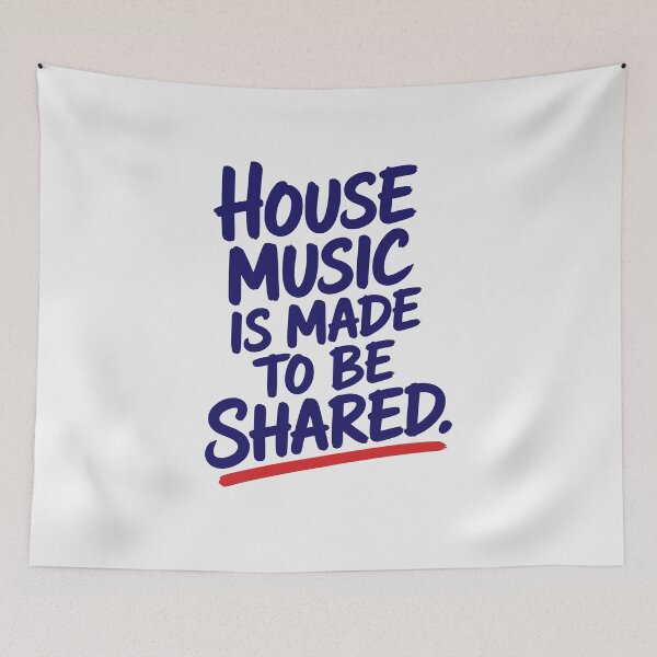 Item preview, House Music Was Made To Be Shared – T-Shirt for DJs, Ravers & True Music Lovers designed and sold by paulo silveira.