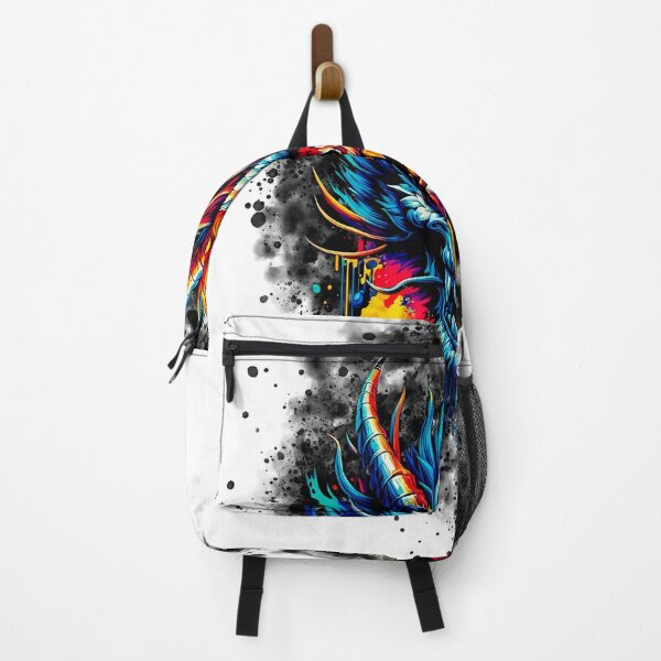Item preview, Colorful Dragon Skull – Abstract Fantasy Fire Art designed and sold by MarcVan.