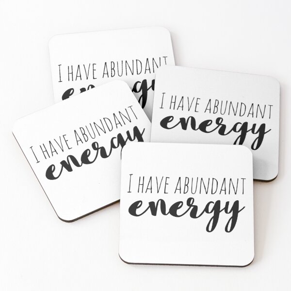 Item preview, I Have Abundant Energy – Affirmation – Vitality Typography Design designed and sold by Camila  Ardila.