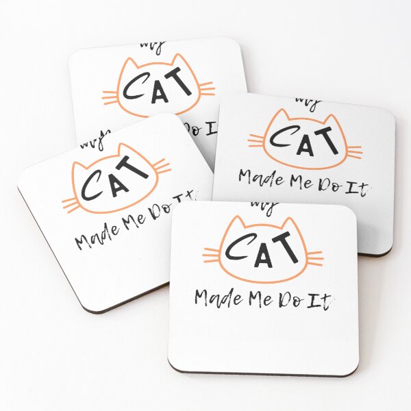 Item preview, My cat made me do it - funny gifts for cat lovers designed and sold by alczar.