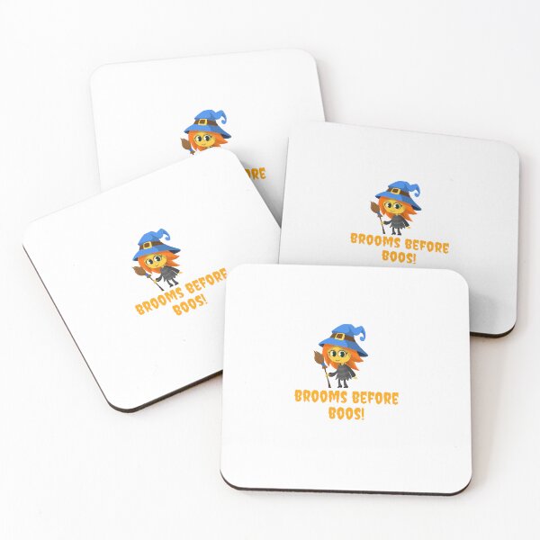 Item preview, brooms before boos! designed and sold by WealthWaves.