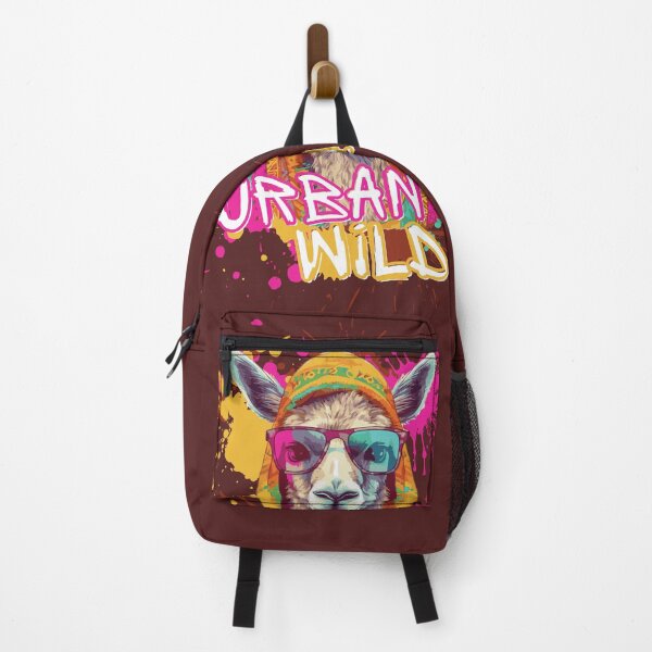 Artikelvorschau, Urban Llama im Hoodie – Farbenfrohe Street Art Style Lustige Tierillustration entworfen und verkauft von PCGraphicStudio.