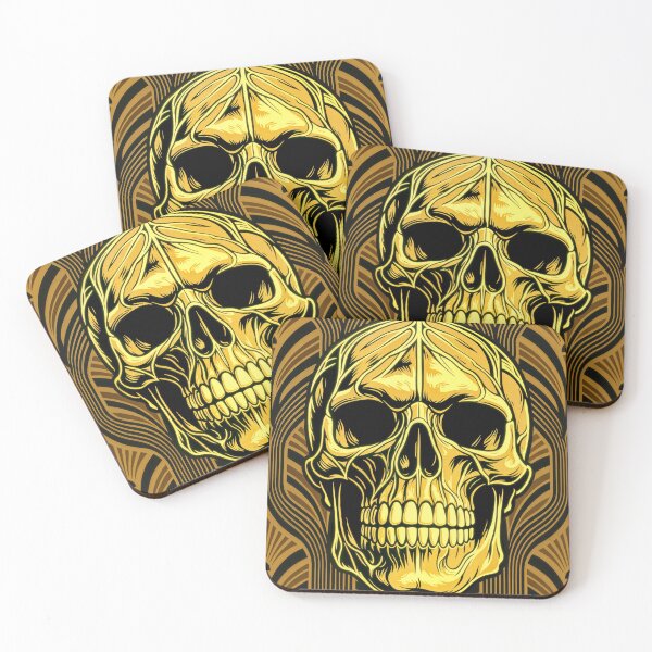 Item preview, Gilded Skull – Art Deco Death with Vintage Glamour designed and sold by HiresFilm.