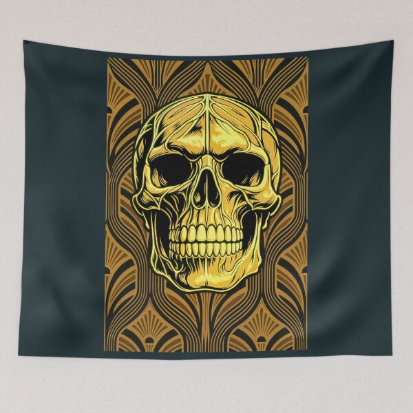 Item preview, Gilded Skull – Art Deco Death with Vintage Glamour designed and sold by HiresFilm.