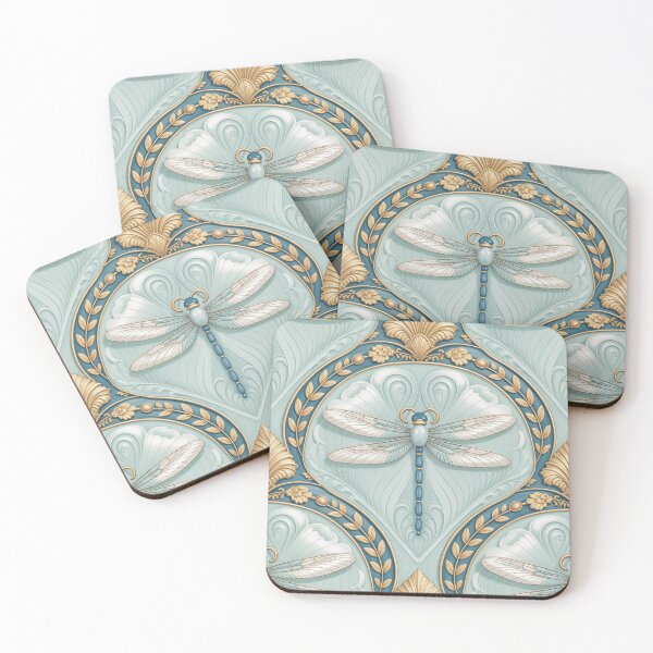 Item preview, Dreamy Deco: Dragonflies, Florals, Shell Motifs designed and sold by mittie101.