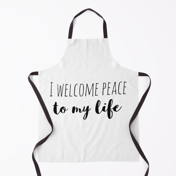 Item preview, I Welcome Peace to My Life – Affirmation – Inner Calm Typography Design designed and sold by Camila Ardila.