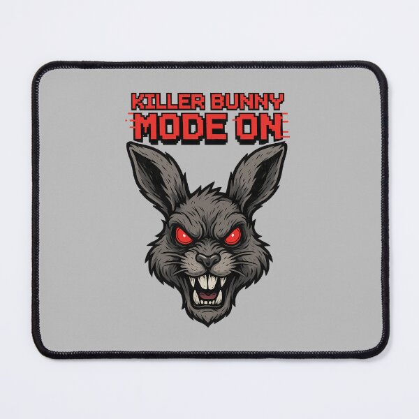 Item preview, Killer Bunny Mode ON – Savage Rabbit Gamer Meme Design designed and sold by MarCinu Art.