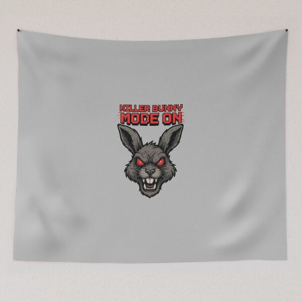 Item preview, Killer Bunny Mode ON – Savage Rabbit Gamer Meme Design designed and sold by MarCinu Art.