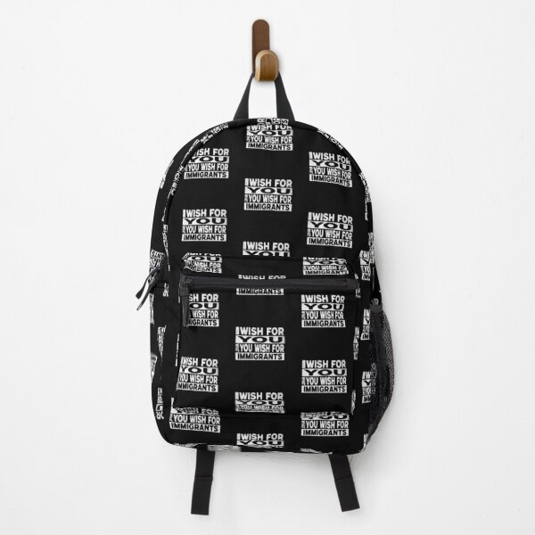 Item preview, Graphic design featuring the phrase "I wish for YOU what you wish for Immigrants" with bold typography and star accents, on a transparent background. designed and sold by hintprint.