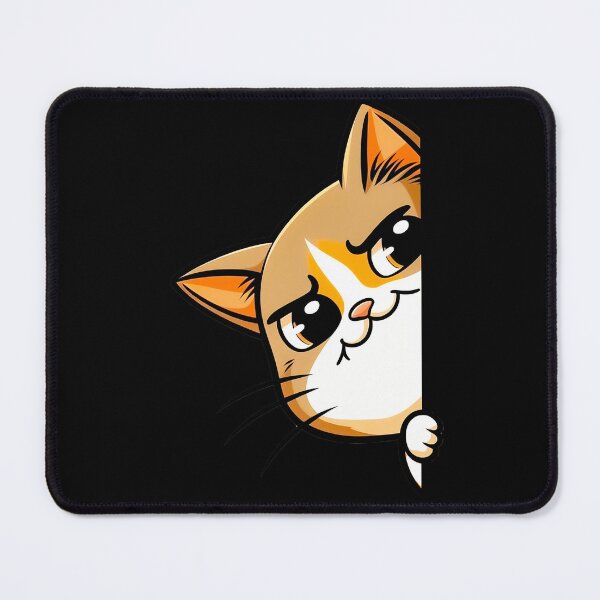 Item preview, Funny Cat Peeking – Mischievous Feline Face designed and sold by MarcVan.