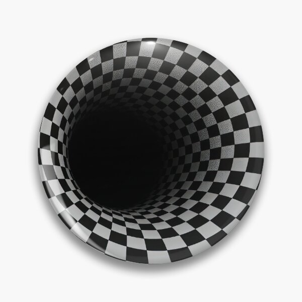 Item preview, Black and White Checkered Vortex designed and sold by Maria Dryfhout.