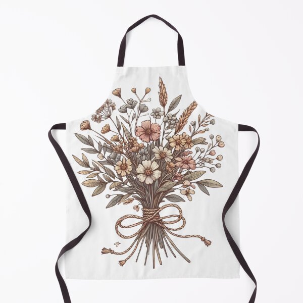 Item preview, Wildflower bouquet with jute string – Boho tattoo style sticker designed and sold by Anna2492.