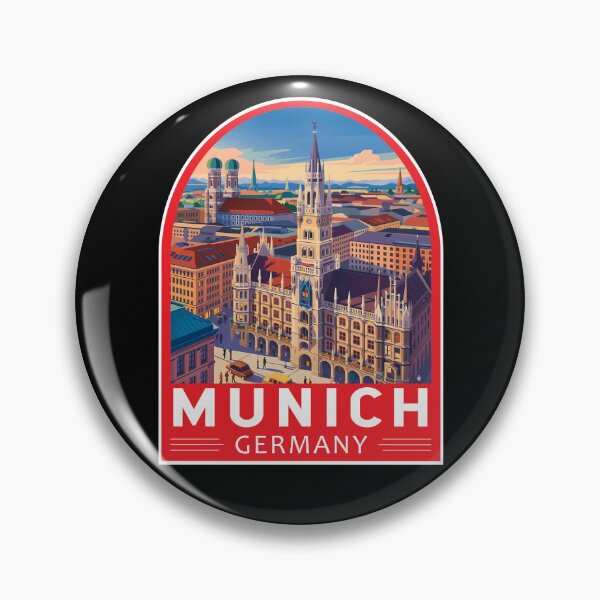 Item preview, Munich Germany Travel Art Emblem designed and sold by KrisSidDesigns.