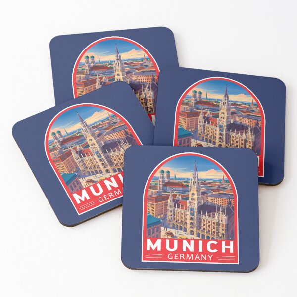 Item preview, Munich Germany Travel Art Emblem designed and sold by KrisSidDesigns.
