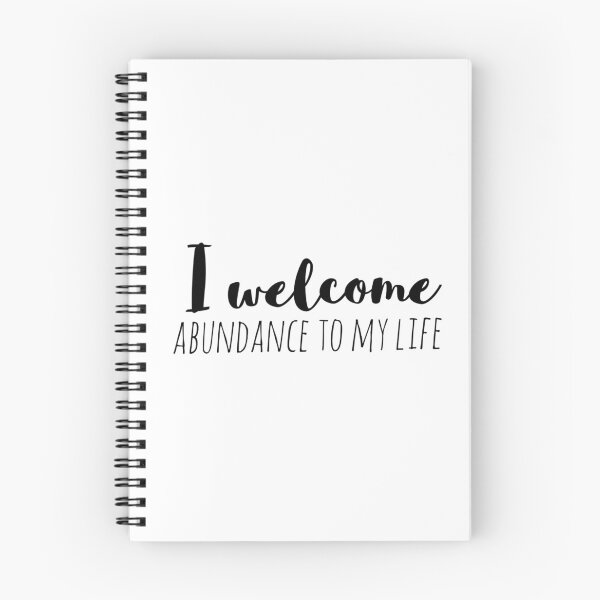 Item preview, I Welcome Abundance to My Life – Affirmation – Prosperity Magnet Typography Design designed and sold by Camila  Ardila.
