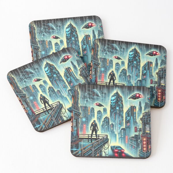 Item preview, Cyberpunk Cityscape Sentinel designed and sold by By:MarcinK.