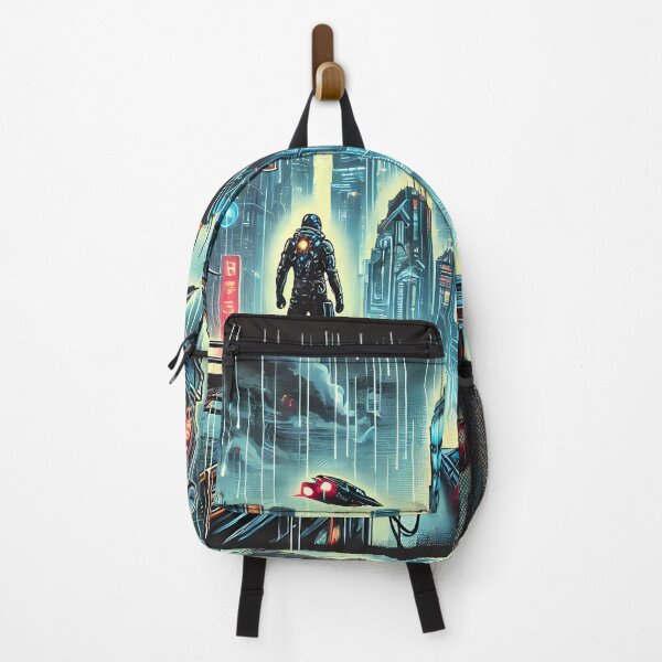 Item preview, Cyberpunk Cityscape Sentinel designed and sold by By:MarcinK.