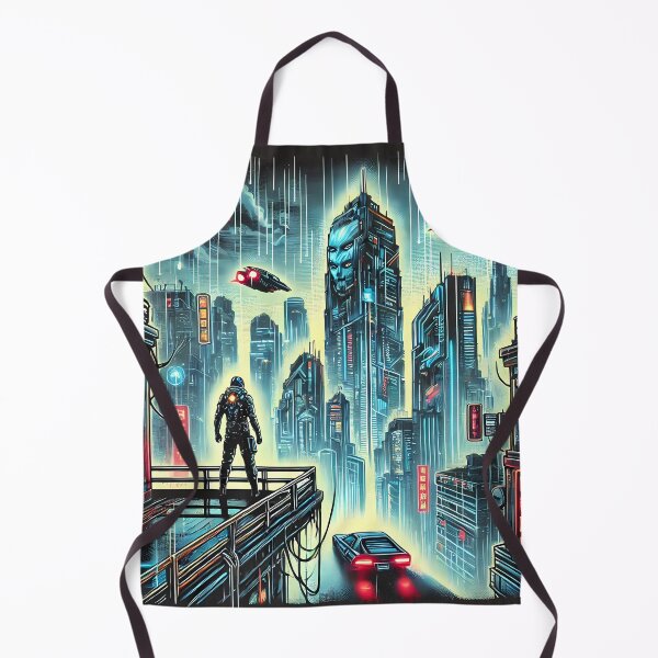 Item preview, Cyberpunk Cityscape Sentinel designed and sold by By:MarcinK.
