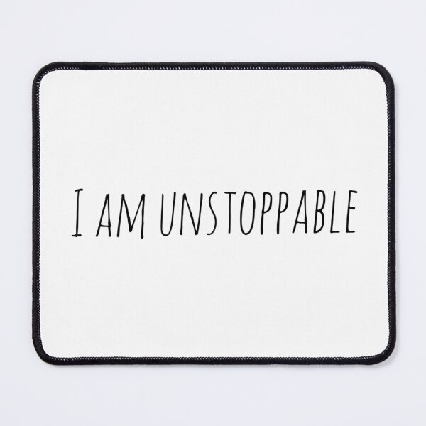 Item preview, I Am Unstoppable – Affirmation – Resilience Typography Design designed and sold by Camila Ardila.