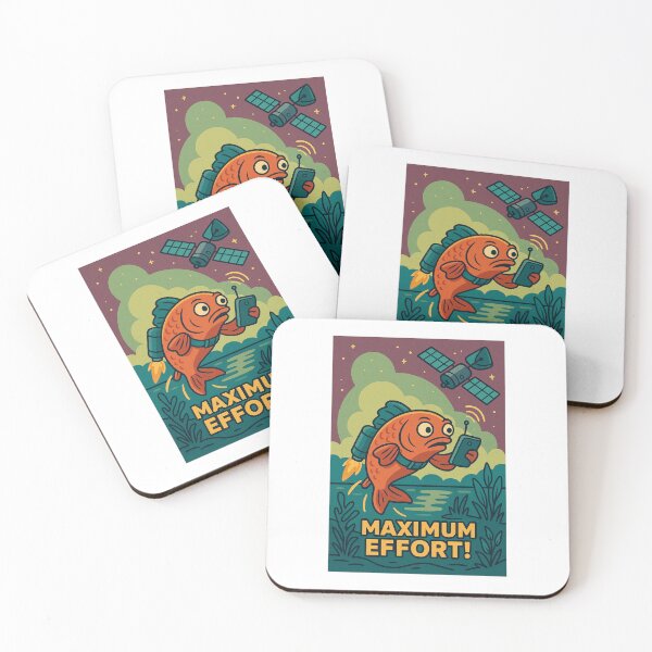 Item preview, Tech-Savvy Fish Calls the Stars – Blue Edition designed and sold by tyoung1385.