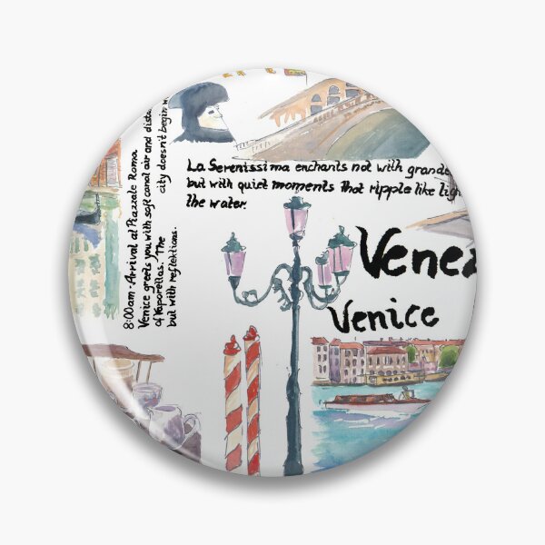 Item preview, Venice Travel Diary Sketches of Canals Dreams a Bucket List designed and sold by artshop77.