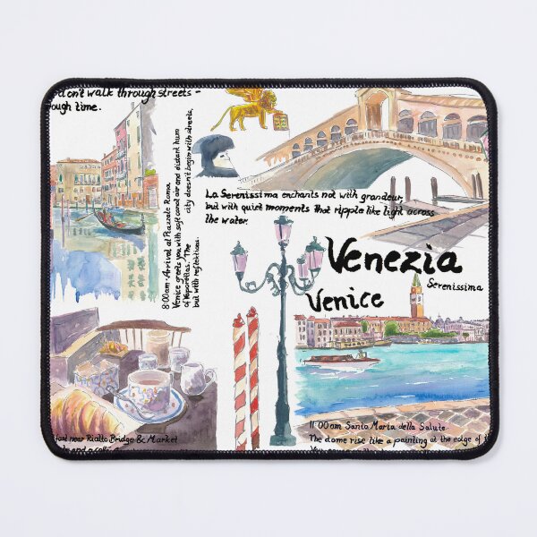 Item preview, Venice Travel Diary Sketches of Canals Dreams a Bucket List designed and sold by artshop77.