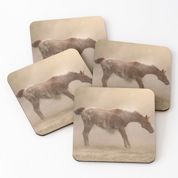 Item preview, Dust Bath – Arabian Horse Rolling in Sand designed and sold by MarcVan.
