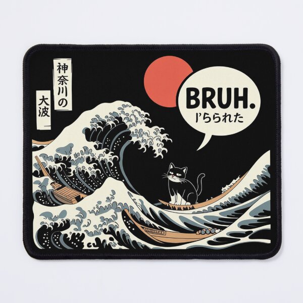Item preview, Kanagawa Bruh Cat designed and sold by ZAIKY DREAMS.