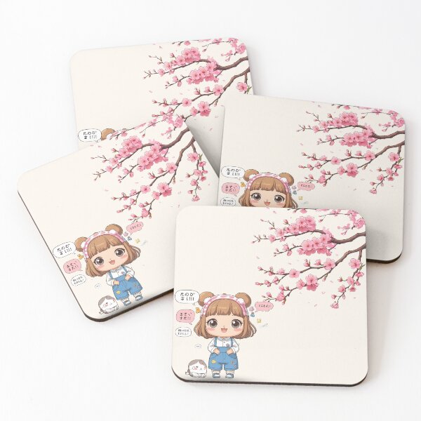 Item preview, Kawaii Sakura Girl with Cat – Cute Japanese Anime Design designed and sold by reemavibe.
