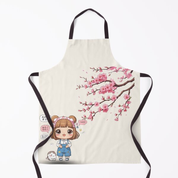 Item preview, Kawaii Sakura Girl with Cat – Cute Japanese Anime Design designed and sold by reemavibe.