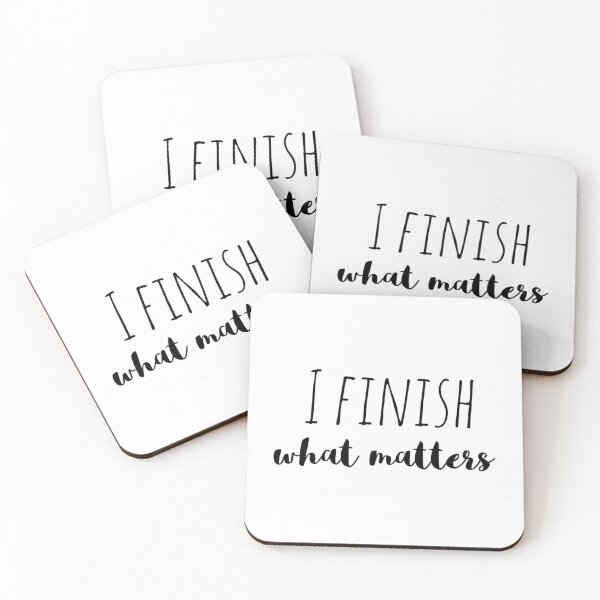 Item preview, I Finish What Matters – Affirmation – Focus & Completion Typography Design designed and sold by Camila  Ardila.