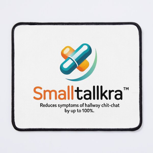 Item preview, SmallTallkra Humorous Antisocial Medication Graphic Design designed and sold by Rue Design Company.