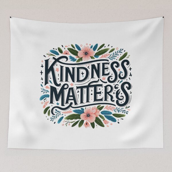 Item preview, Kindness Matters – Handwritten font with floral details designed and sold by Anna2492.