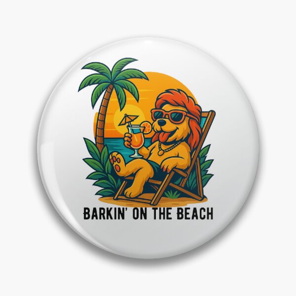 Item preview, Barkin On The Beach | Graphic Crewneck Barefoot Pup designed and sold by skkyfaithArtz.