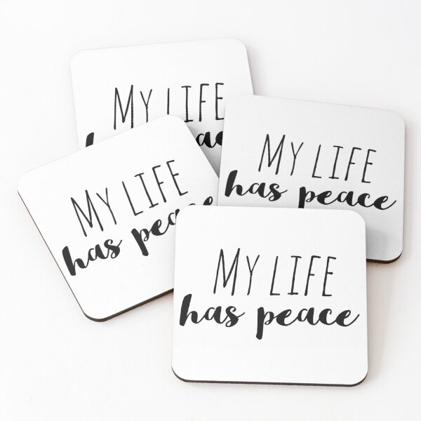 Item preview, My Life Has Peace – Affirmation – Tranquil Living Typography Design designed and sold by Camila  Ardila.