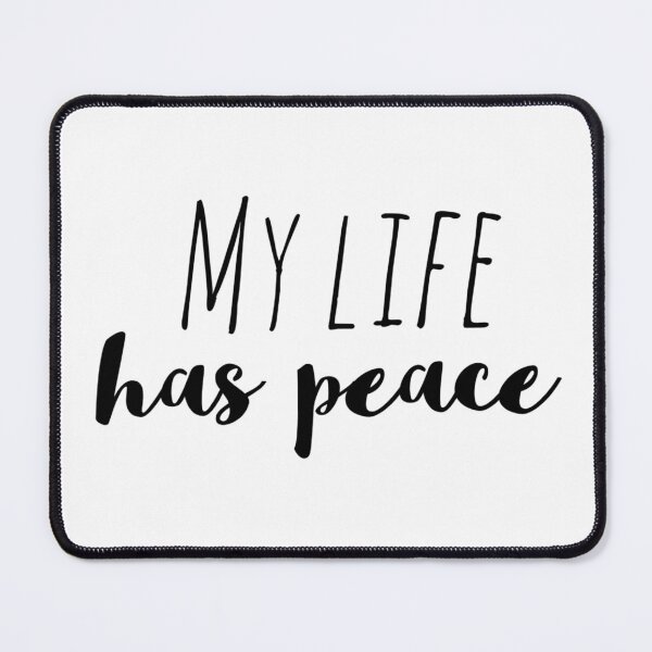 Item preview, My Life Has Peace – Affirmation – Tranquil Living Typography Design designed and sold by Camila Ardila.