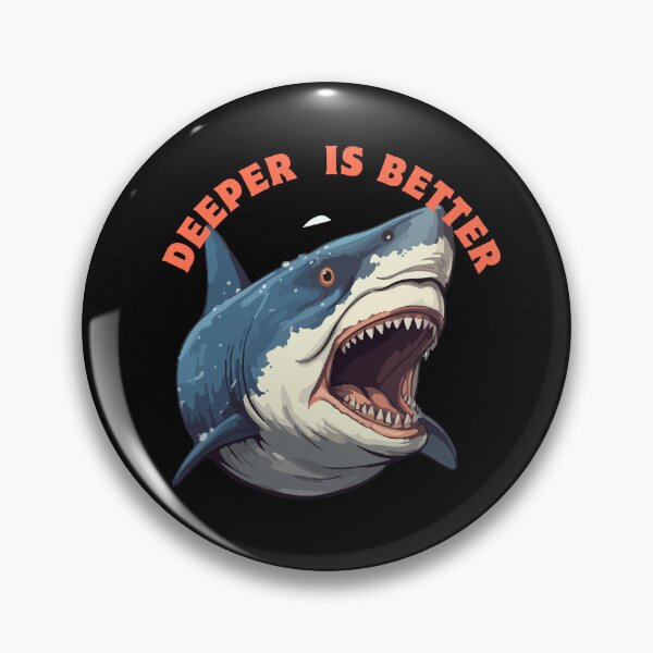 Item preview, Deeper is Better Shark  designed and sold by CYANA123.