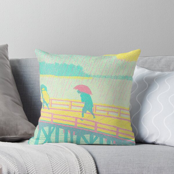 Item preview, Rainy Day on a Japanese Bridge – Ukiyo-e Inspired Art designed and sold by kawaii-jp.