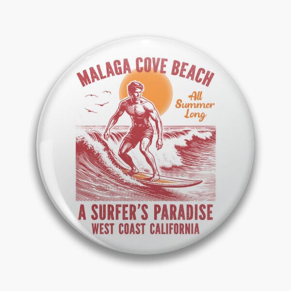 Item preview, Surfing Malaga Cove Beach Surfers Paradise Los Angeles County California designed and sold by eclecTEEq.